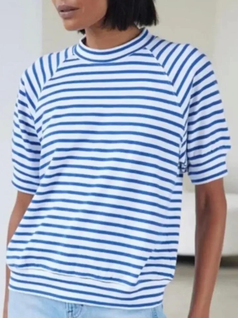 AYR The Quick Wit Weekend Jaunt Stripe Shirt Size M